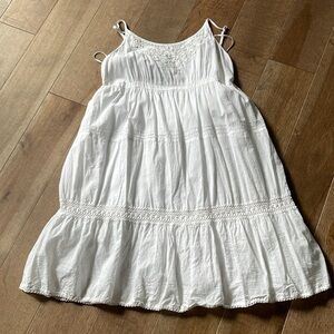Cotton Dress w/Crochet Detail